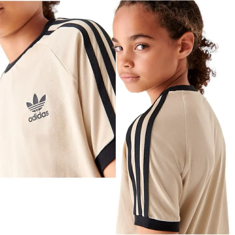 adidas Originals Adicolor 3-Stripes T-Shirt wonder beige size Xs